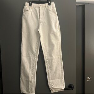 Rolla’s classic straight white jeans